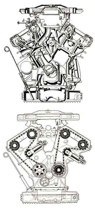 Dino motor cutaway